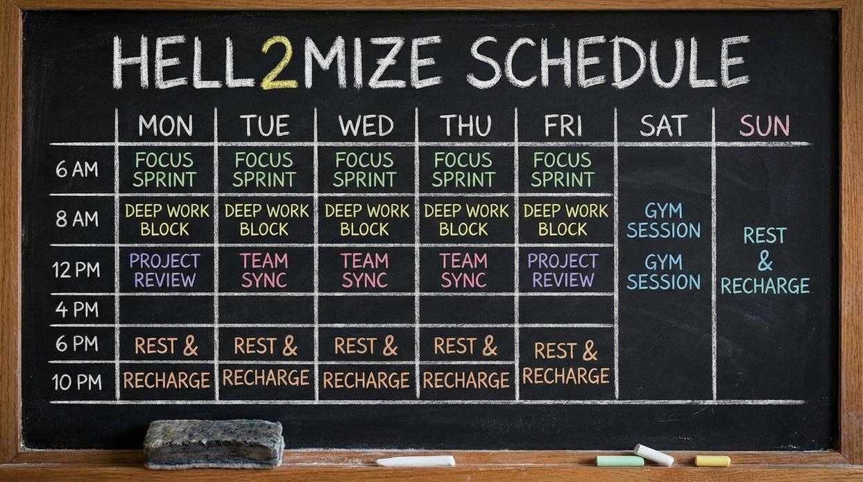hell2mize schedule